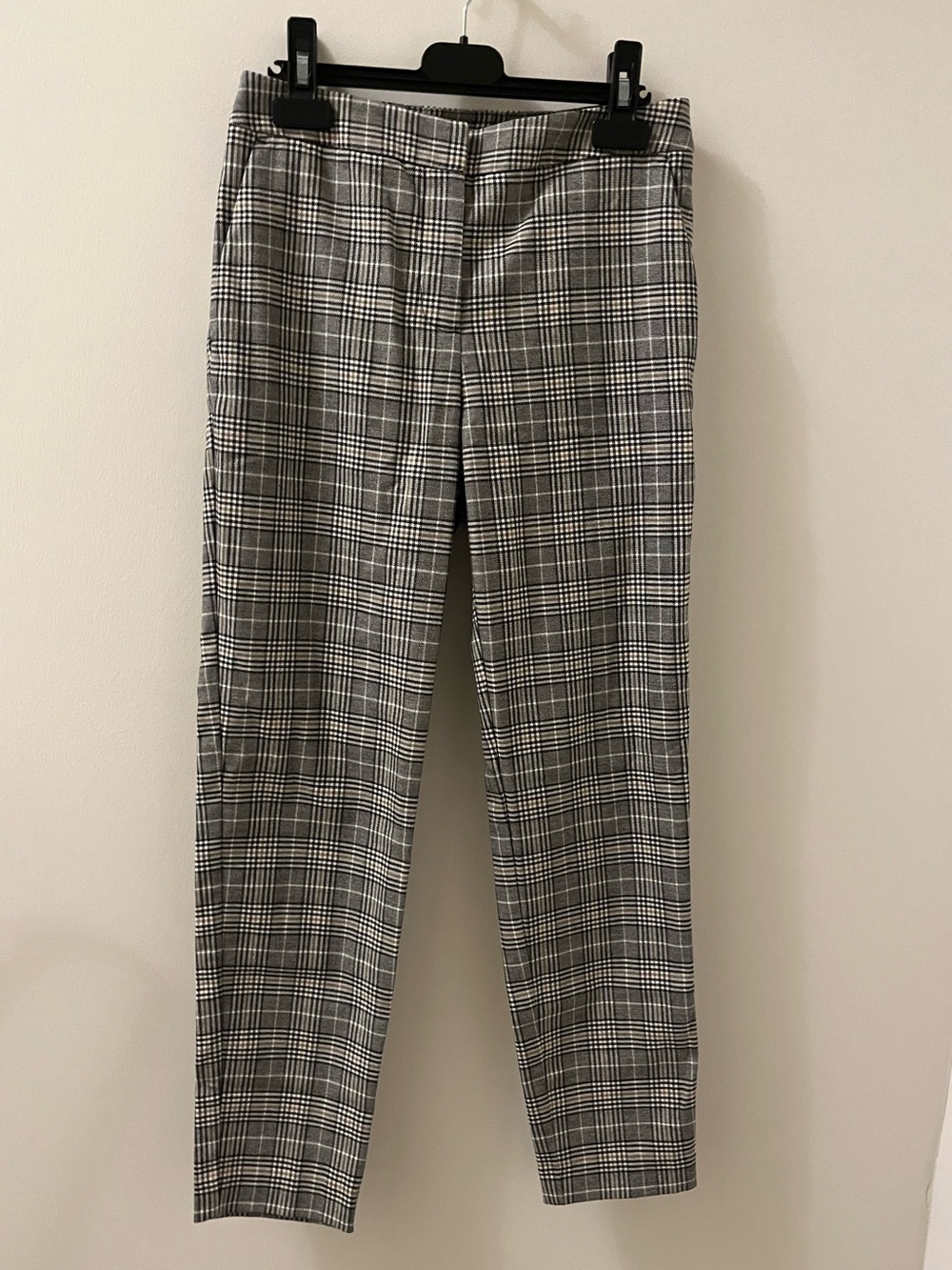 H&M Women's Black & White Plaid Dress Pants